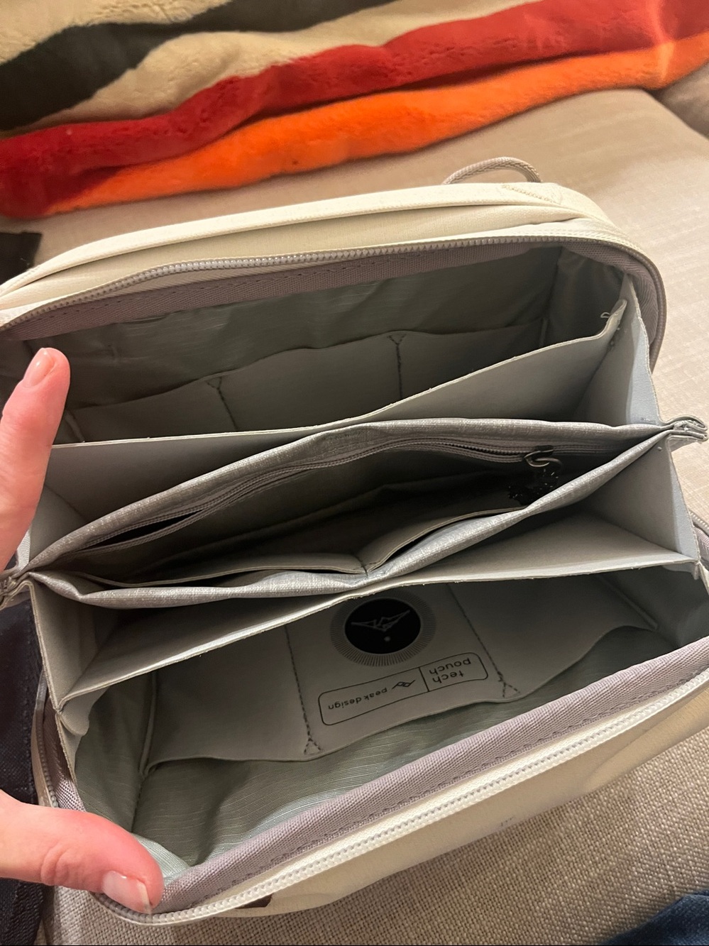 Peak Design Minimalist Cream Tech Pouch. Could be a crossbody bag.